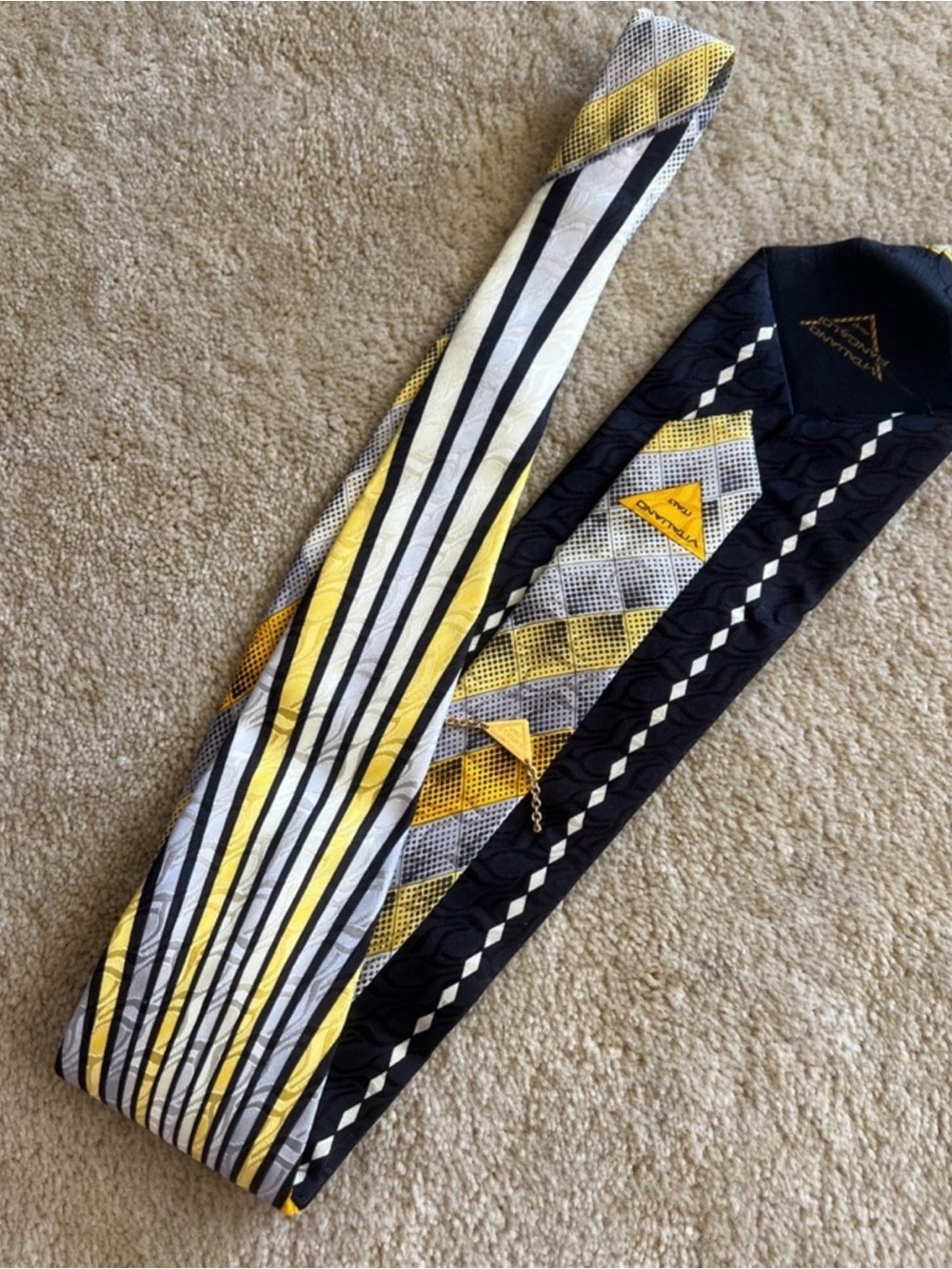 Vitaliano Pancaldi 🇮🇹 Italian luxurious handmade 💯 silk tie! new